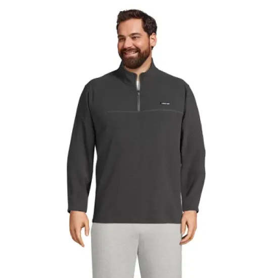 Lands' End Men's Fleece Quarter Zip Pullover image {5}