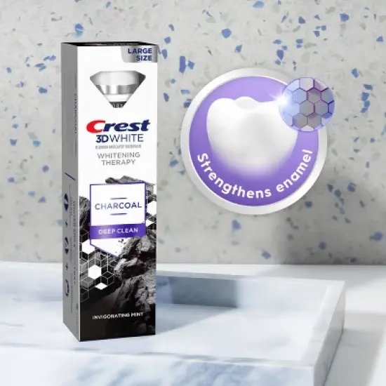 Crest 3D Whitening Therapy Charcoal Deep Clean Toothpaste - 4.6oz image {6}