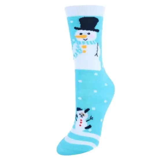 CTM Women's Christmas Holidays Crew Novelty Socks (3 Pair Pack) image {3}