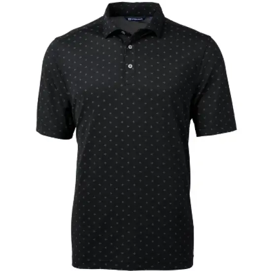 Cutter & Buck Virtue Eco Pique Tile Print Recycled Mens Polo Shirt image {2}