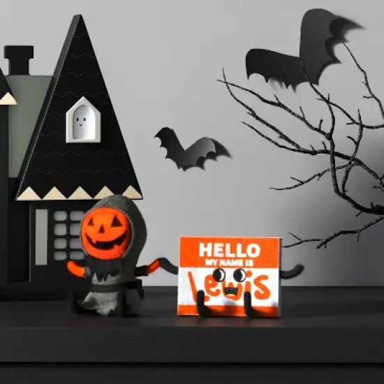 Lewis & Friends&trade; Lewis and Name Tag Duo Halloween Figurines - Hyde and EEK! Boutique&trade; image {1}