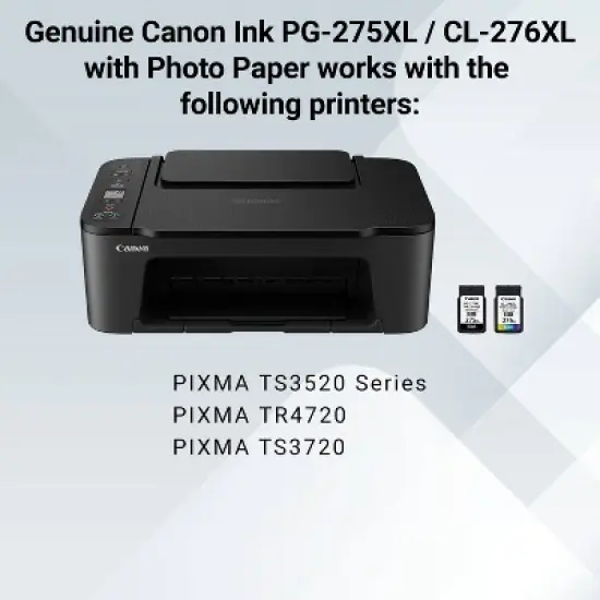 Canon PG-275XL/CL-276XL Ink Cartridge 2pk - Black/Tri-Color: Standard Yield Printer Ink image {7}