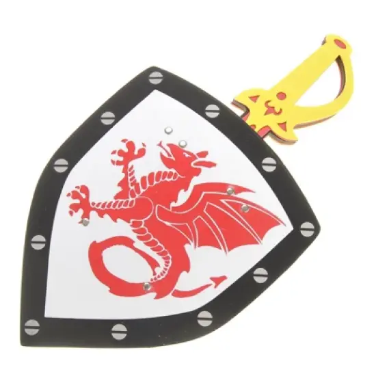 Insten 2 Pack Play Foam Swords & Shields for Kids, Pretend Ninja Warrior or Knight image {2}