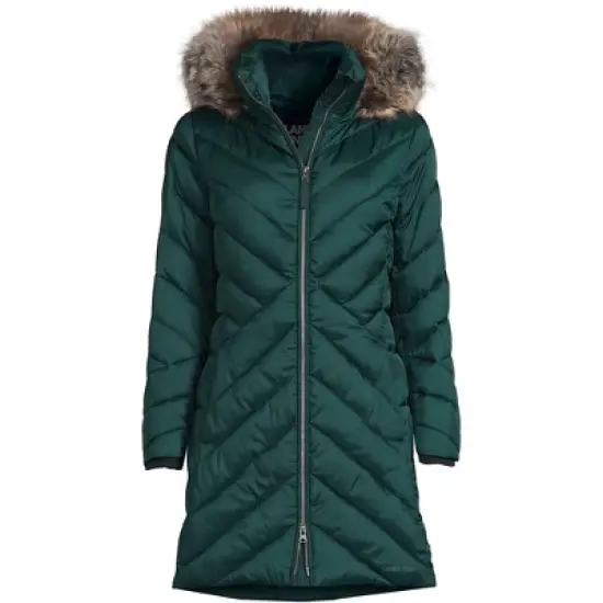 Lands' End Women's Insulated Cozy Fleece Lined Primaloft Coat image {8}