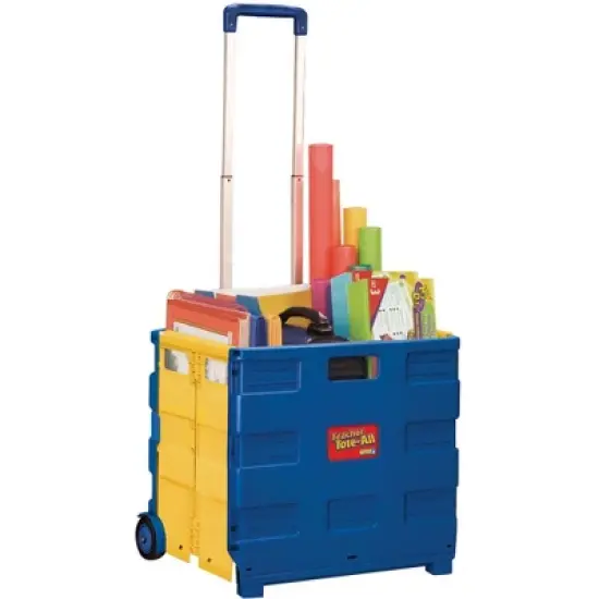 Educational Insights Teacher Tote-All Rolling Crate for Teachers image {6}