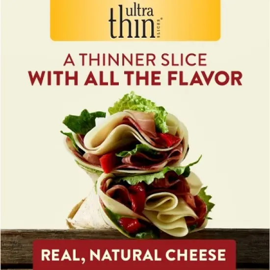 Sargento Ultra Thin Natural Cheddar Cheese Slices - 7.6oz/20 slices image {5}