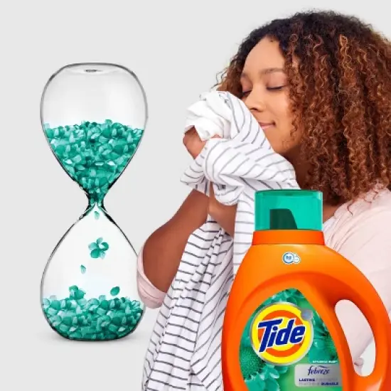 Tide Plus Febreze Freshness Botanical Rain HE Turbo Clean Liquid Laundry Detergent - 92 fl oz image {4}