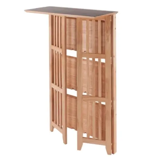 42" 4 Tier Foldable Bookshelf Natural - Winsome image {4}