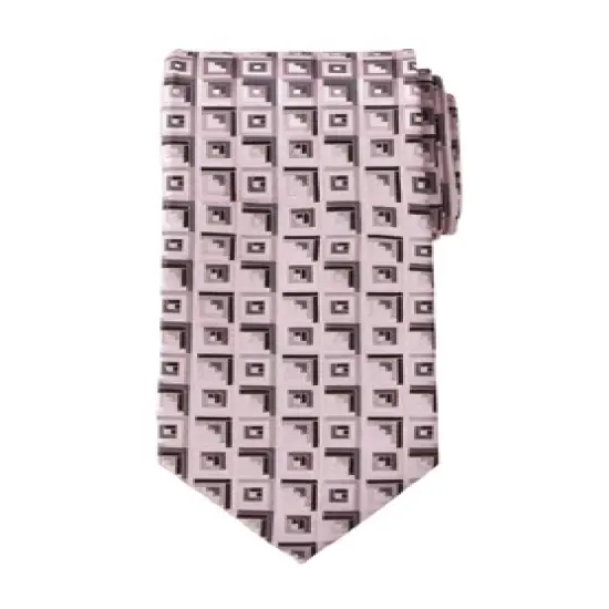 KingSize Men's Big & Tall  Extra Long Classic Geo Tie Necktie image {15}