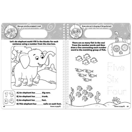 Blippi: Write and Wipe - by  Editors of Studio Fun International (Spiral Bound) image {3}