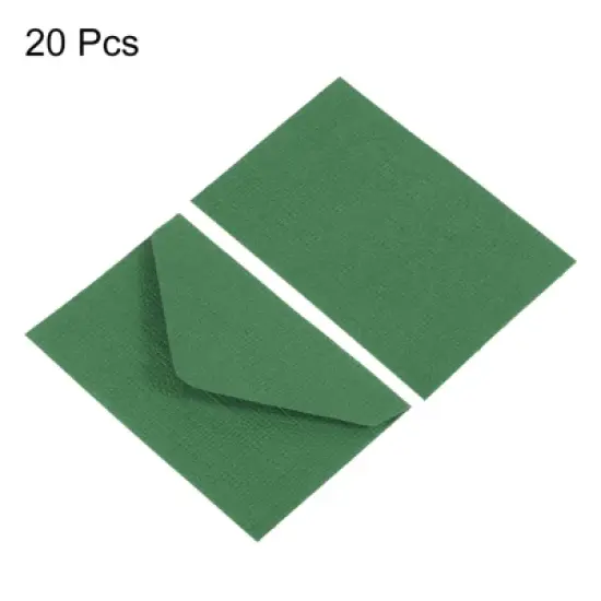 Unique Bargains Blank Paper Mini Vintage DIY Greeting Card Envelope 20 Pcs image {2}