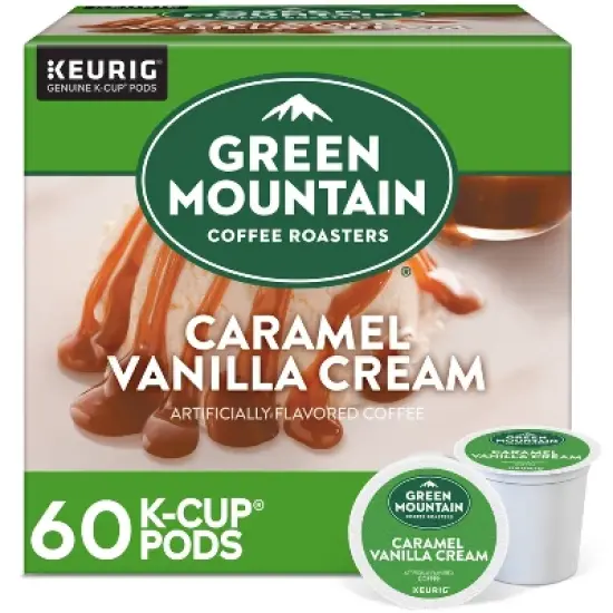 Green Mountain Caramel Vanilla Cream Flavored Keurig K-Cup Light Roast Coffee Pods image {16}