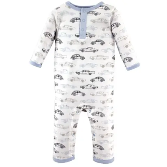 Hudson Baby Infant Boy Cotton Coveralls 3pk, Classic Car image {3}
