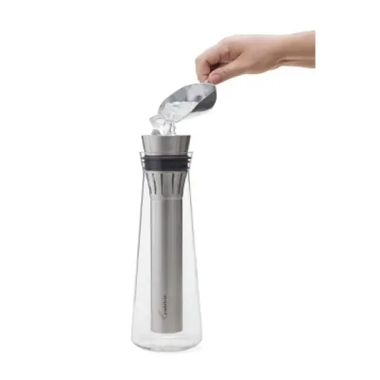 Rabbit 75Oml Wine Chilling Carafe: Stainless Steel & Glass, Cold Beverage Server, Hand Wash, Small Wine Carafe image {4}