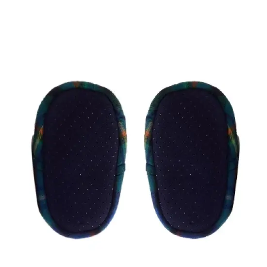 Dearfoams Kids Baby Bear Plaid Closed Back Slipper image {4}