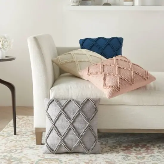 Life Styles Diamond Lattice Throw Pillow - Mina Victory image {4}