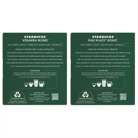Starbucks Vertuo Line Medium Roast Dual Pack Coffee - 7.04oz/16ct image {1}