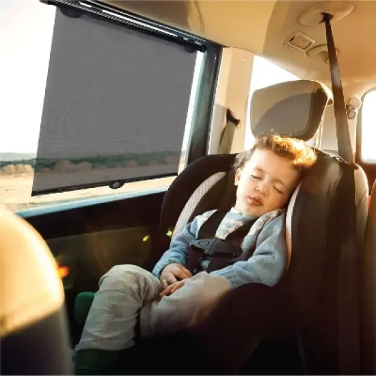 The Peanutshell Roller Baby Car Window Shades, 2-Pack Set image {1}