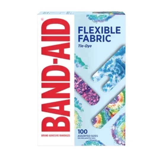 Band-Aid Brand Adhesive Flexible Fabric Tie Dye Bandages - 100ct image {1}