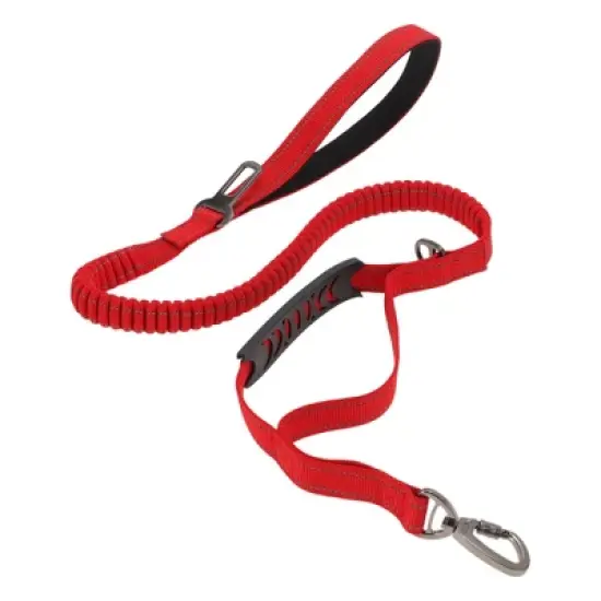 Unique Bargains Dog Car Seatbelt 45.28"-70.08" Shock Absorbing with 2 Padded Handle Metal Carabiner Clip for Medium Large Dogs image {11}