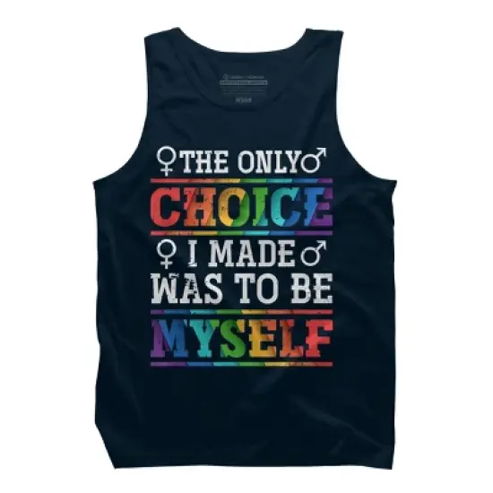 Design By Humans LGBTQ+ I Was Made to Be Myself By KangThien Tank Top image {3}