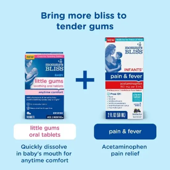 Mommy's Bliss Organic Little Gums Soothing Massage Gel Day & Night Combo - 2ct/1.06oz image {6}