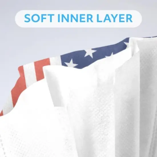 MagiCare - American Flags Design Face Masks for Adults - Breathable 3-Layer Disposable Masks - 50ct Box image {2}