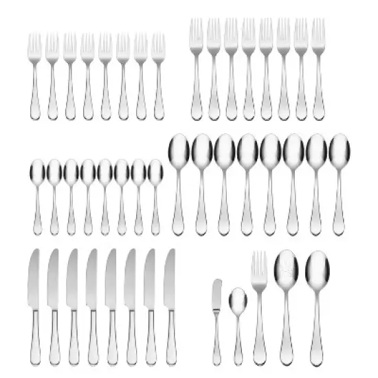 Oneida 45pc Stainless Steel Icarus Flatware Set image {1}