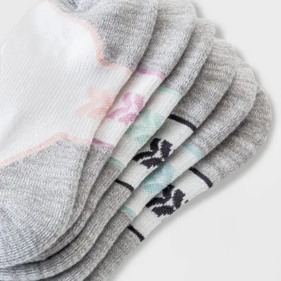 Women's Cushioned Active Striped 6pk No Show Tab Athletic Socks - All in Motion&trade; 4-10 image {2}