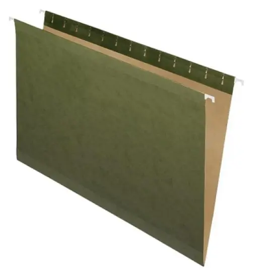 Pendaflex X-Ray Hanging File Folders No Tabs Legal Standard Green 25/Box 4153 image {1}