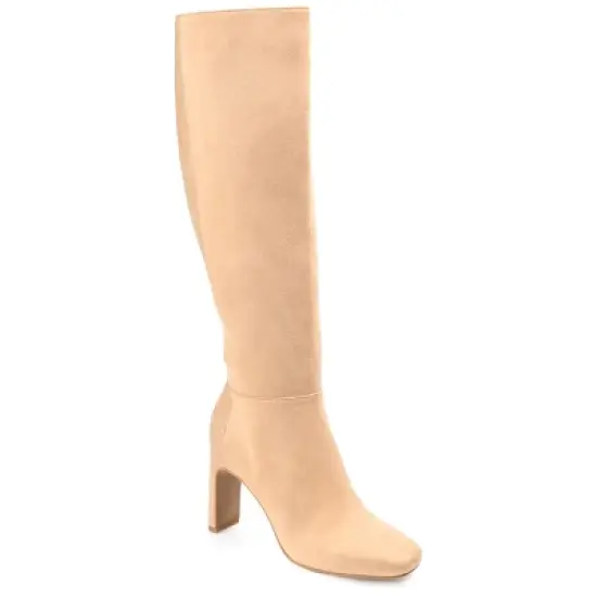 Journee Collection Womens Elisabeth Tru Comfort Foam Wide Calf Block Heel Knee High Boots image {11}