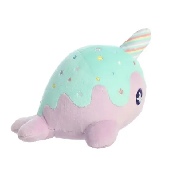 Aurora Tasty Peach 7" Pastel Lollipop Nomwhal Purple Stuffed Animal image {4}