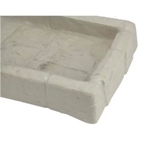 Suncast SB24 Decorative Rain Gutter Downspout Garden Splash Block, Light Taupe image {1}