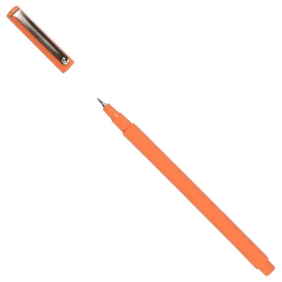 Marvy Uchida Le Pen Felt Pen Ultra Fine Point Orange Ink 2/Pack (7655879A) image {2}