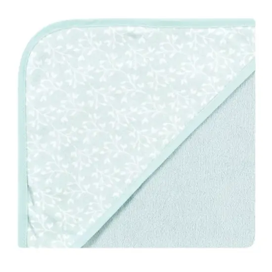 Hudson Baby Infant Girl Cotton Rich Hooded Towels, Enchanted Forest, One Size image {2}