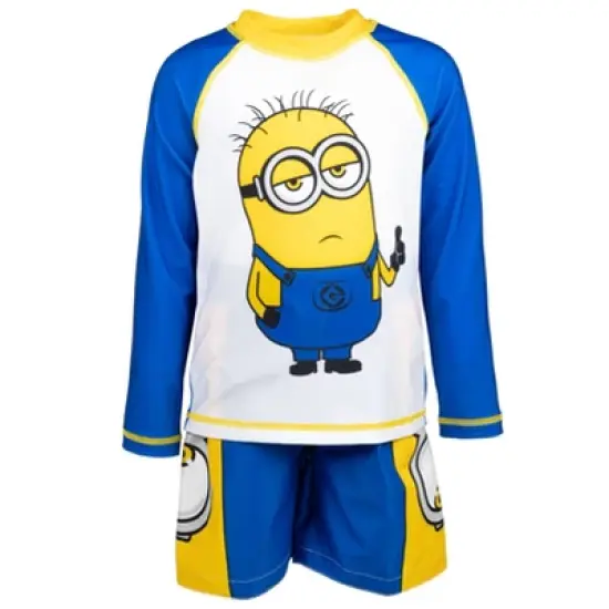 Despicable Me Minions Rash Guard and Swim Trunks Toddler image {6}