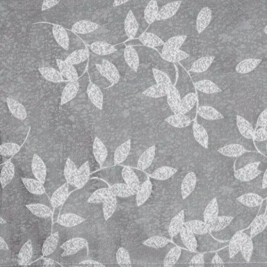 Kate Aurora Living Raised Jacquard Floral Leaves Spill Proof Fabric Tablecloth image {1}