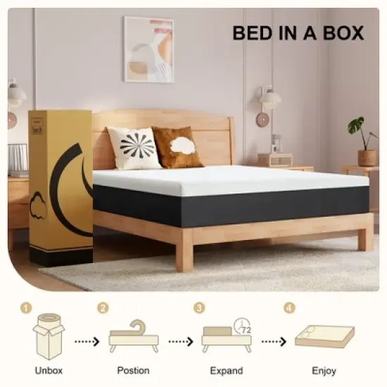 2 Inch Blue Dual Layer Different Density Invertible Mattress Topper image {6}