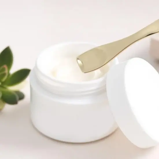 Unique Bargains Hangable Flat Mouth Mini Makeup Cosmetic Spoon 2 Pcs image {1}