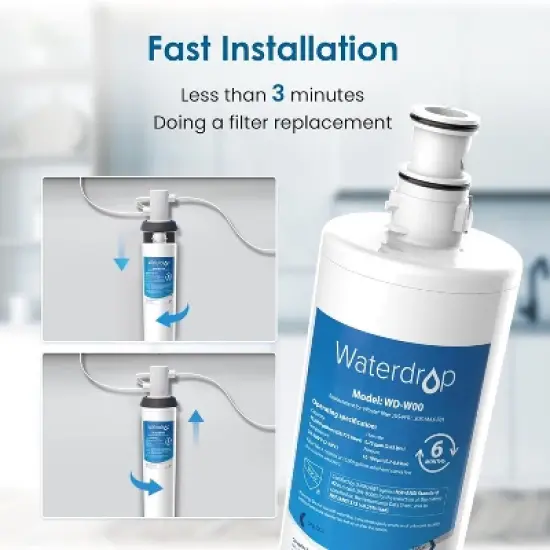 Waterdrop 3US-MAX-F01 3US-PF01 Maximum Under Sink Water Filter image {5}