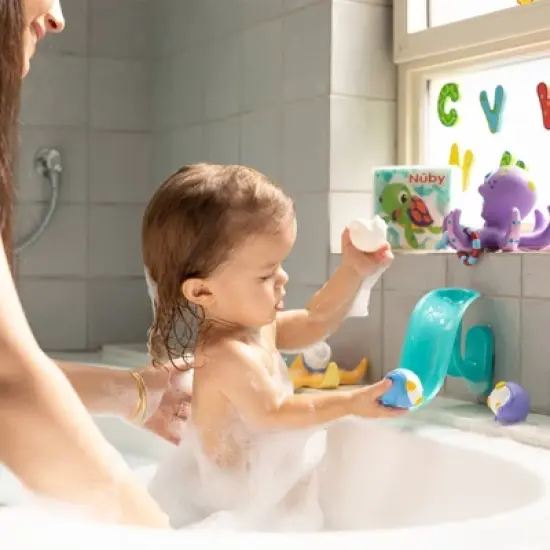 Nuby Penguin Slide with 3 Squirters image {1}