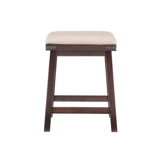 Damon Backless Faux Leather Saddle - Powell image {2}