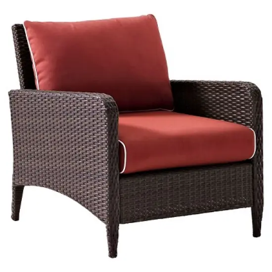 Kiawah Outdoor Wicker Arm Chair - Crosley image {11}