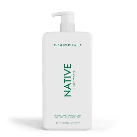 Native Eucalyptus and Mint Body Wash with Pump - 36 fl oz image {1}