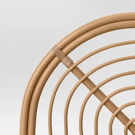 Full/Queen Corrie Rattan Headboard Light Brown - Threshold&trade;: Boho Style, Wicker Detail, No Assembly Required image {3}