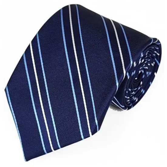 Men's Stripe 3.25 Inch Wide And 58 Inch Long Woven Neckties image {5}