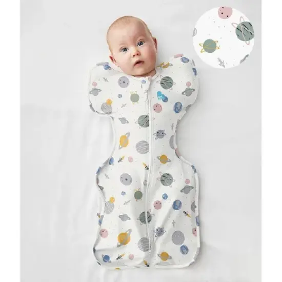 Love to Dream Designer Collection Adaptive Swaddle Wrap - Lite Space White - Newborn image {1}