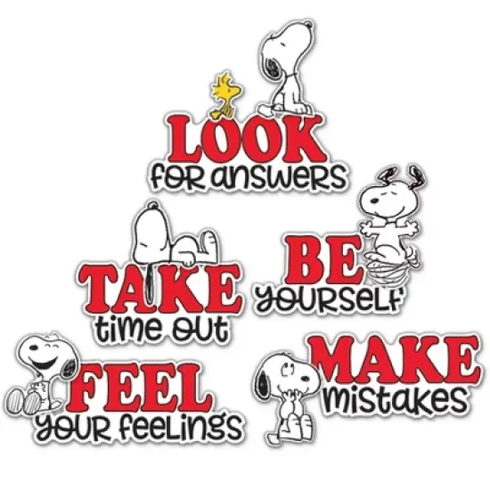 Eureka&reg; Peanuts&reg; Snoopy It's Ok to... Bulletin Board Set, 42 Pieces image {1}