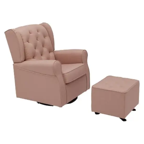 Delta Children&reg; Emma Diamond Tufted Gliding Ottoman image {3}