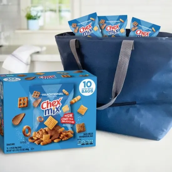 Chex Mix Traditional Snack Mix Bags - 17.5oz/10ct image {4}